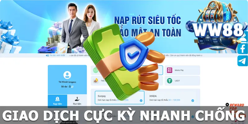 Giao dịch nhanh gọn, tiện ích