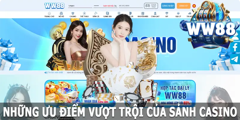 Những điểm nổi bật khi tham gia tại sảnh casino