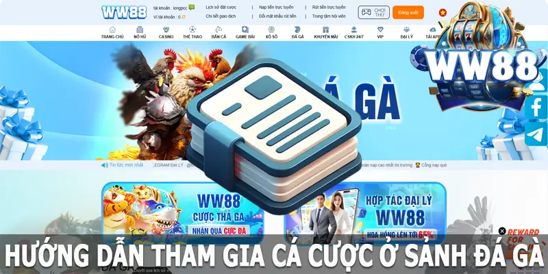 Các hướng dẫn chi tiết cá cược đá gà ww88