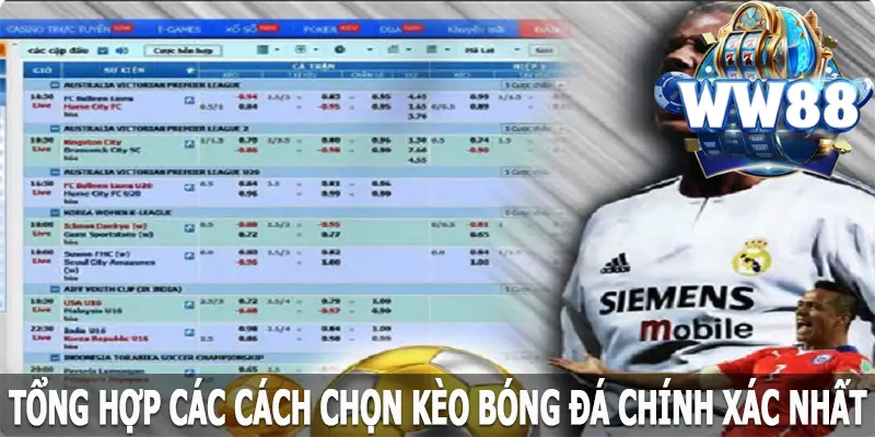 Tổng hợp các cách chọn kèo bóng đá WW88 chính xác nhất