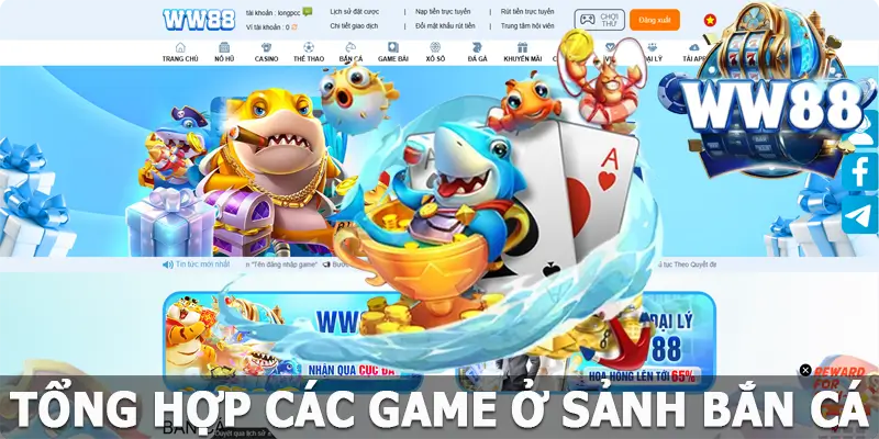 Top các tựa game bắn cá làm nên tên tuổi của WW88