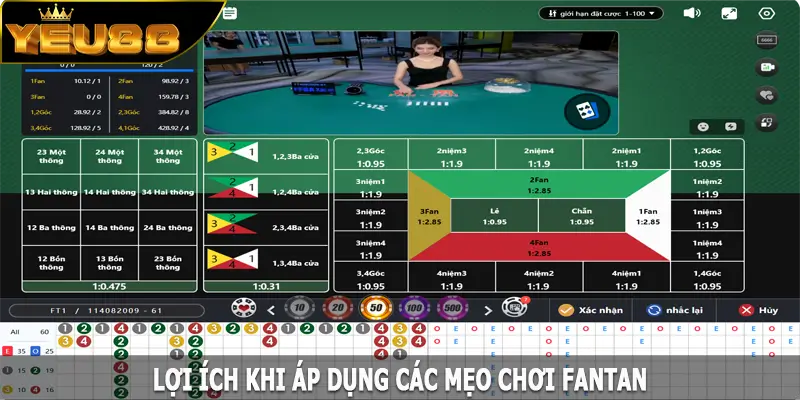 Lợi ích khi áp dụng các mẹo chơi Fantan